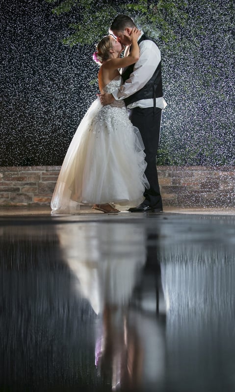 wedding picture at firestone country club wedding reception 