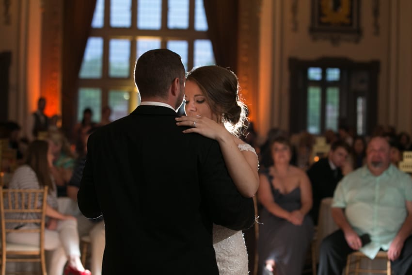 close up of first dance