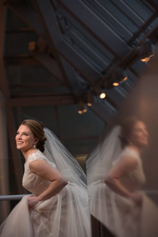 akron art museum wedding picture
