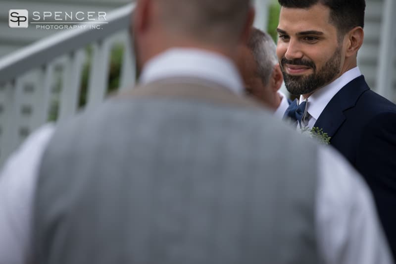 groom at his wedding in chagrin falls
