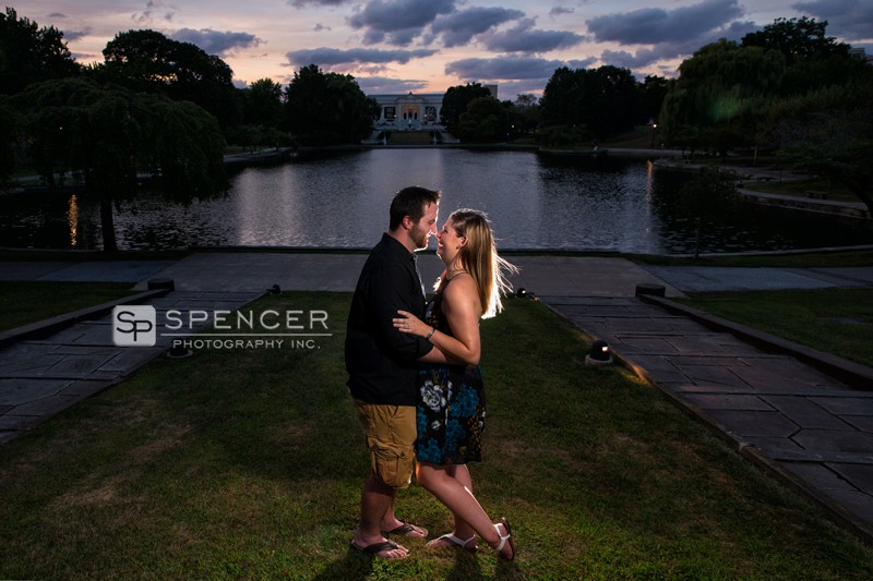 engagement picture at wade oval park