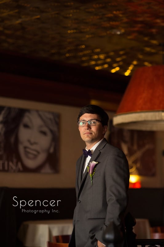 picture of groom in bar at tangier akron