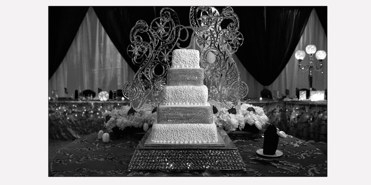 Wedding cake at The Galaxy Restaurant