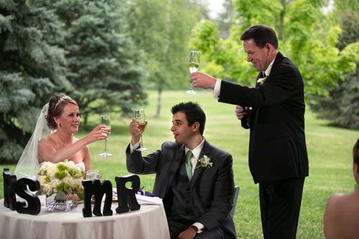 wedding reception toast
