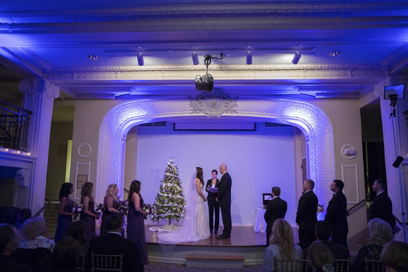 wedding ceremony at ballroom at park lane