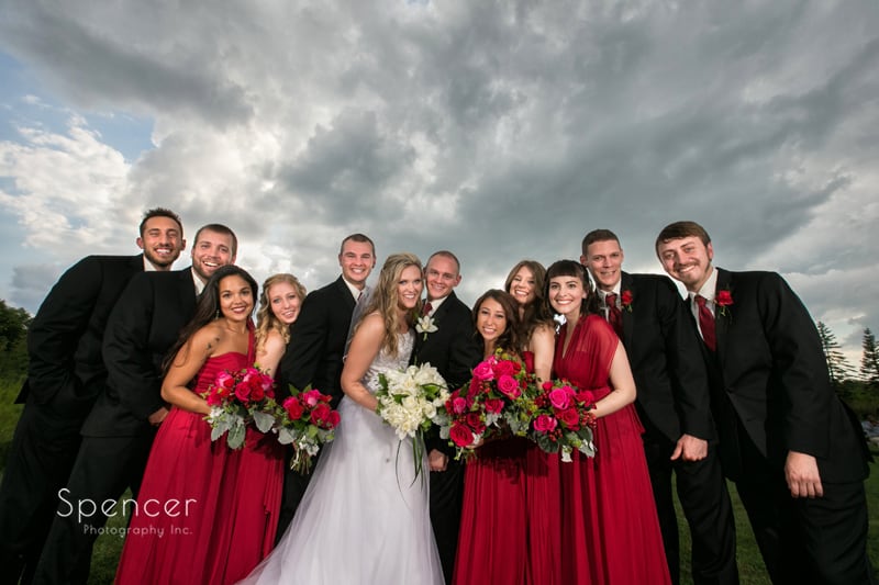 bridal party wedding picture at thorncreek winery