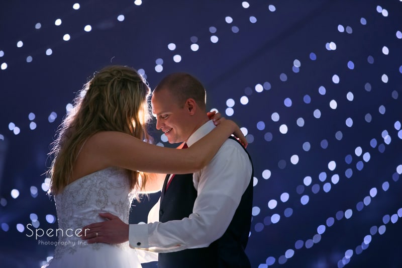 first dance at thorncreek winery wedding reception