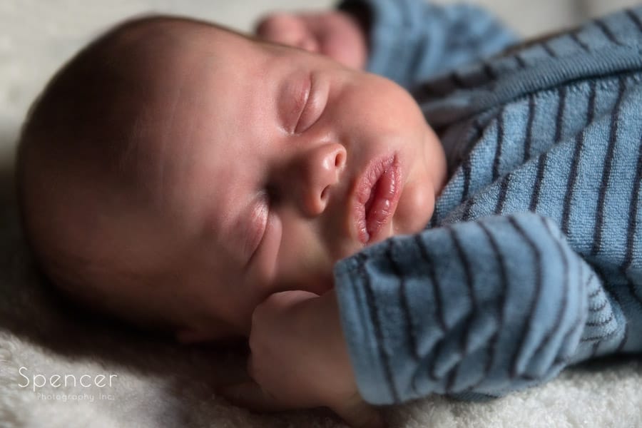 newborn baby sleeping during pictures