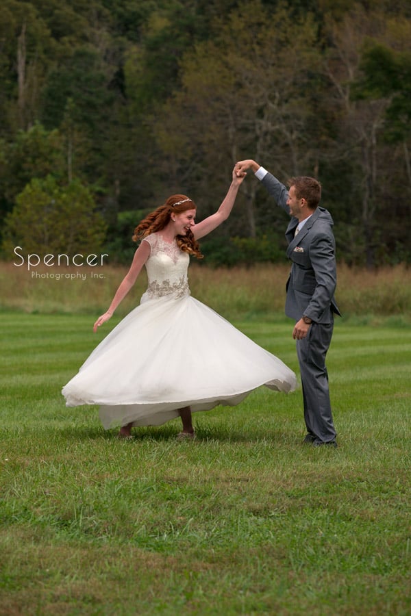  groom spinning bride