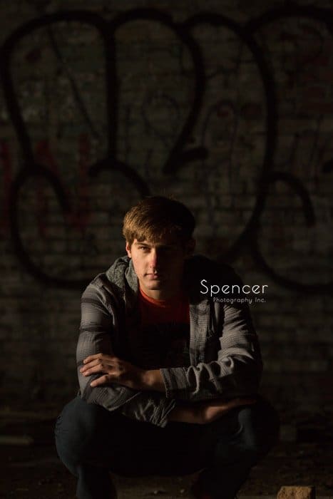 senior picture in downtown Cleveland