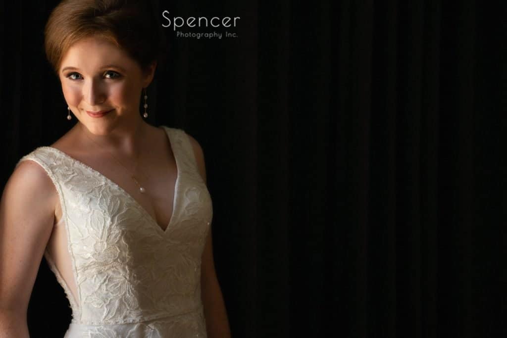Kimpton Schofield hotel Cleveland wedding picture of bride