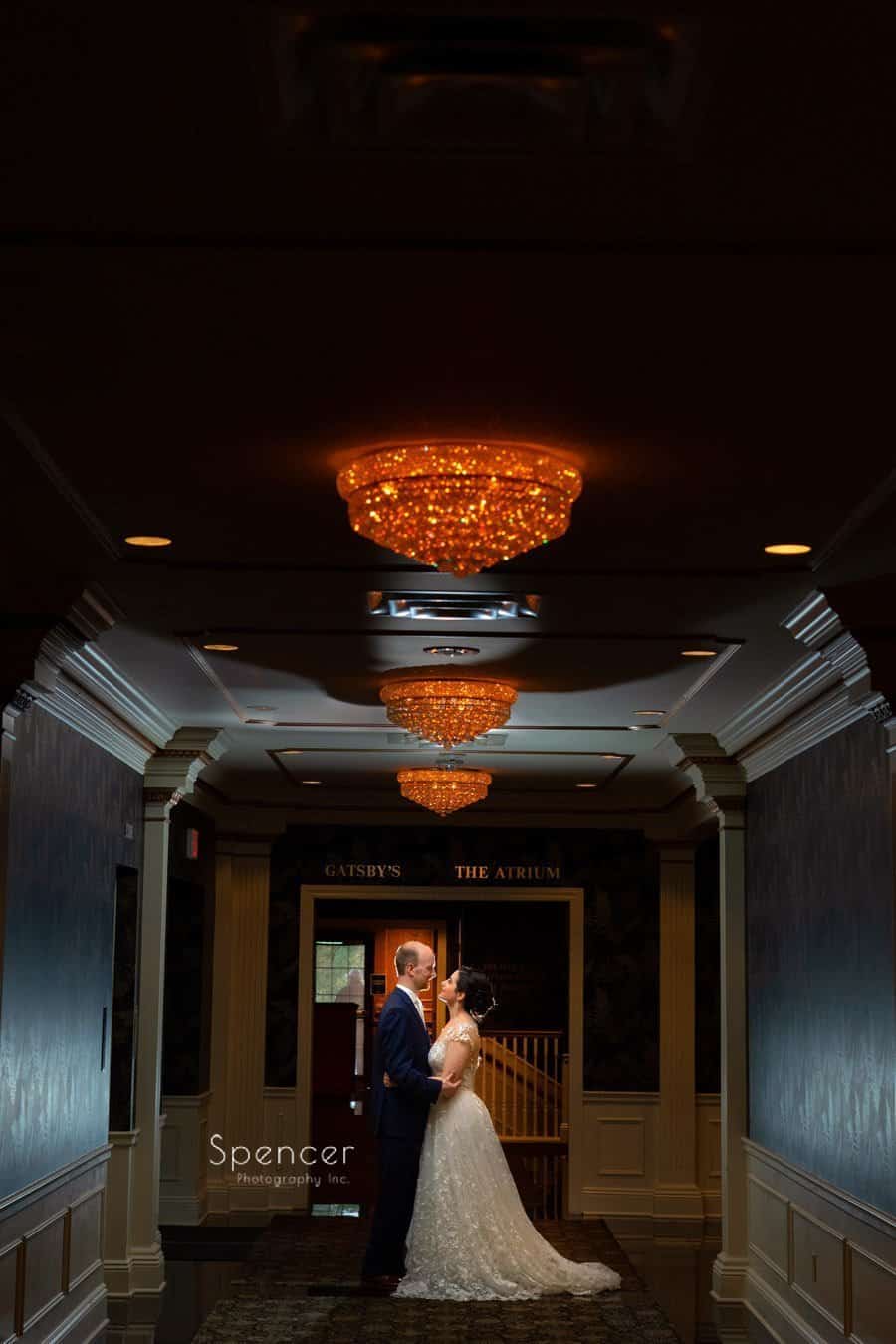 dramatic wedding picture at Avalon Resort and Spa