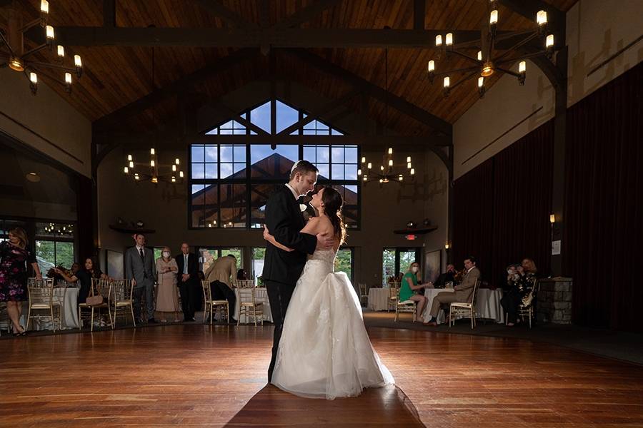 first dance at wedding reception at Stonewater Cleveland