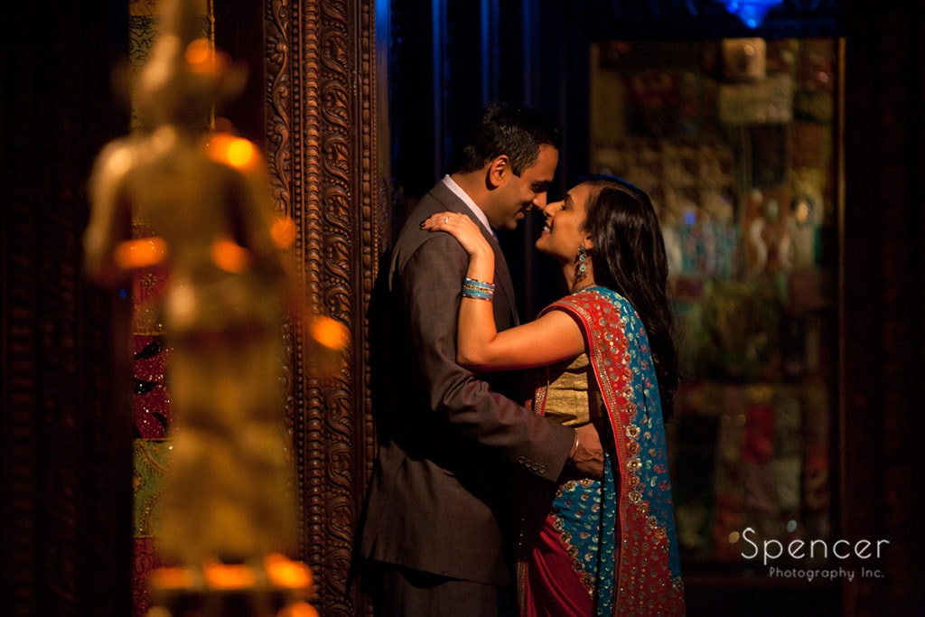 Indian couple touching noses at Cleveland House of Blues