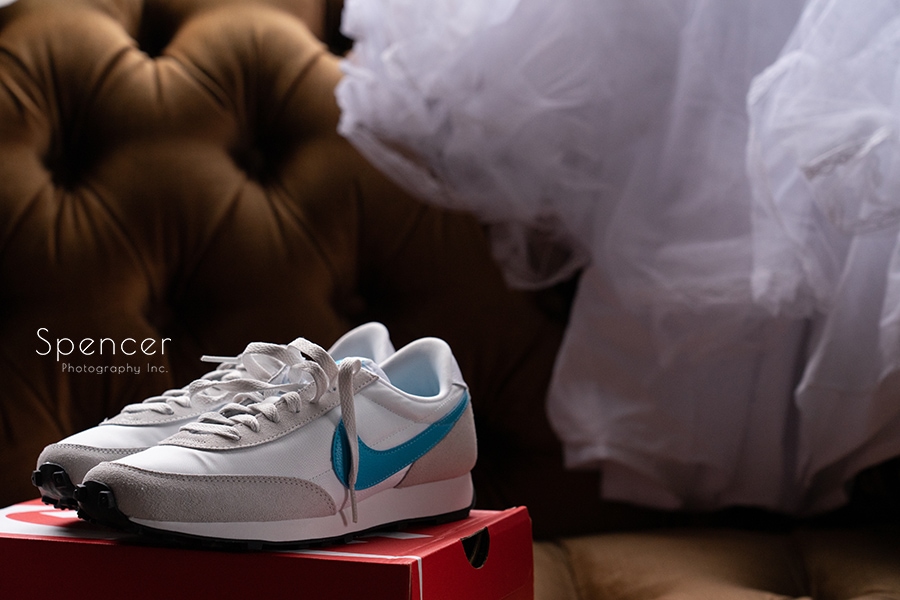 wedding day Nike at Cleveland Ariel