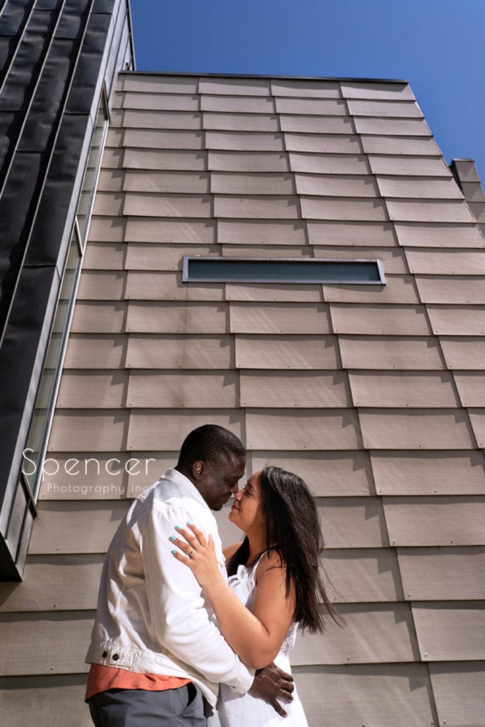 artistic engagement picture in Cleveland East Bank