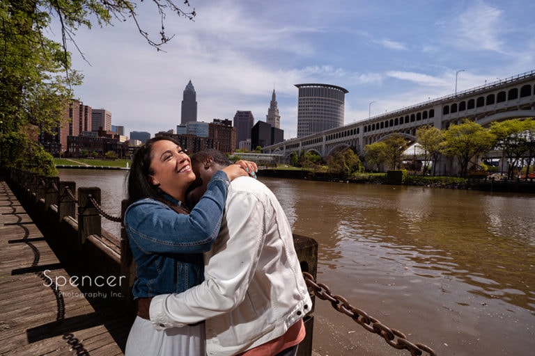 Read more about the article Engagement Pictures at Cleveland East Bank // Cleveland Photographers