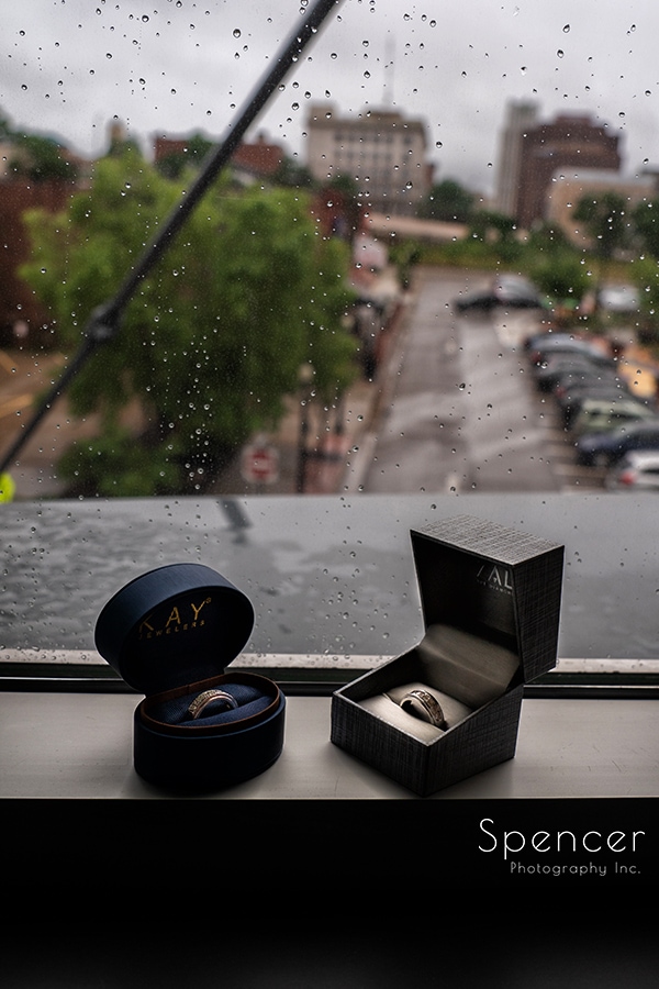 grooms rings at Courtyard by Marriott Akron