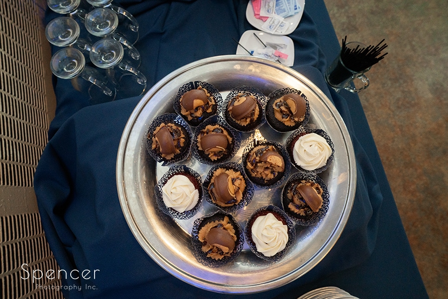 desserts at stan hywet wedding reception