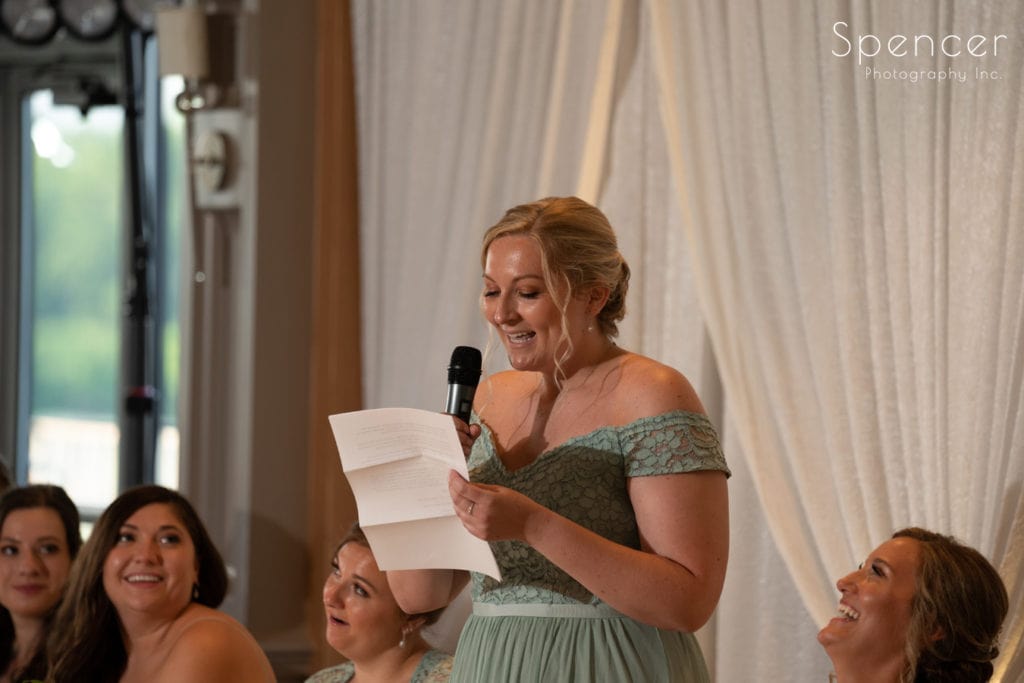 maid of honor speech at wedding reception