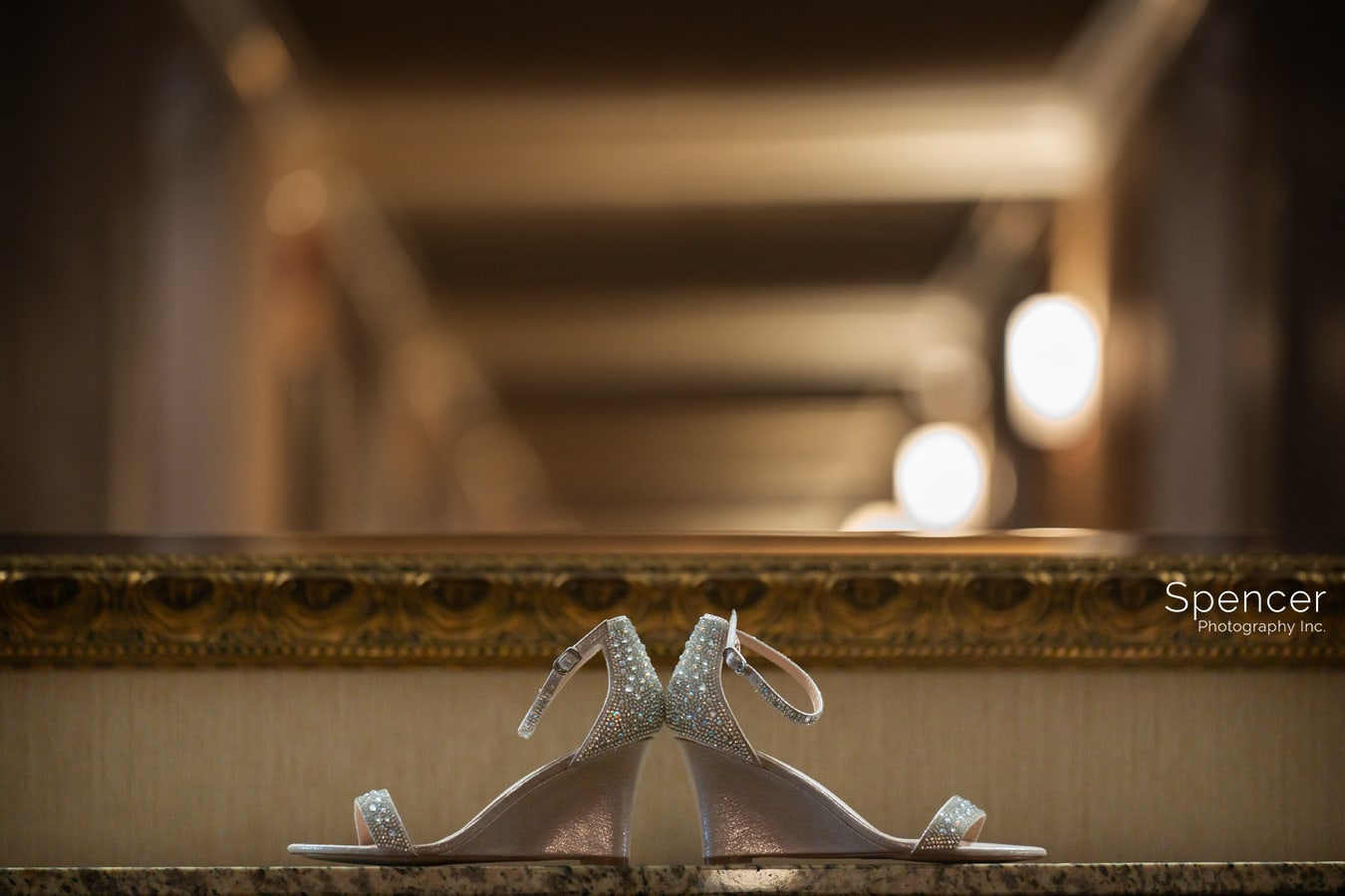 brides wedding shoes at Cleveland Doubletree