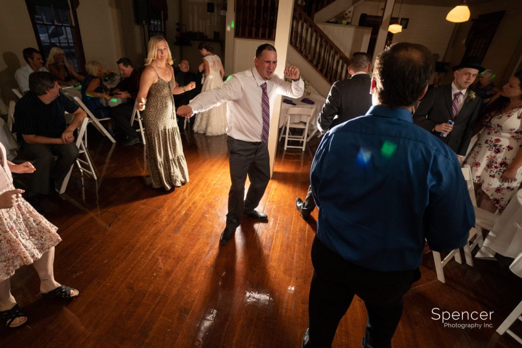  best man dancing at wedding reception