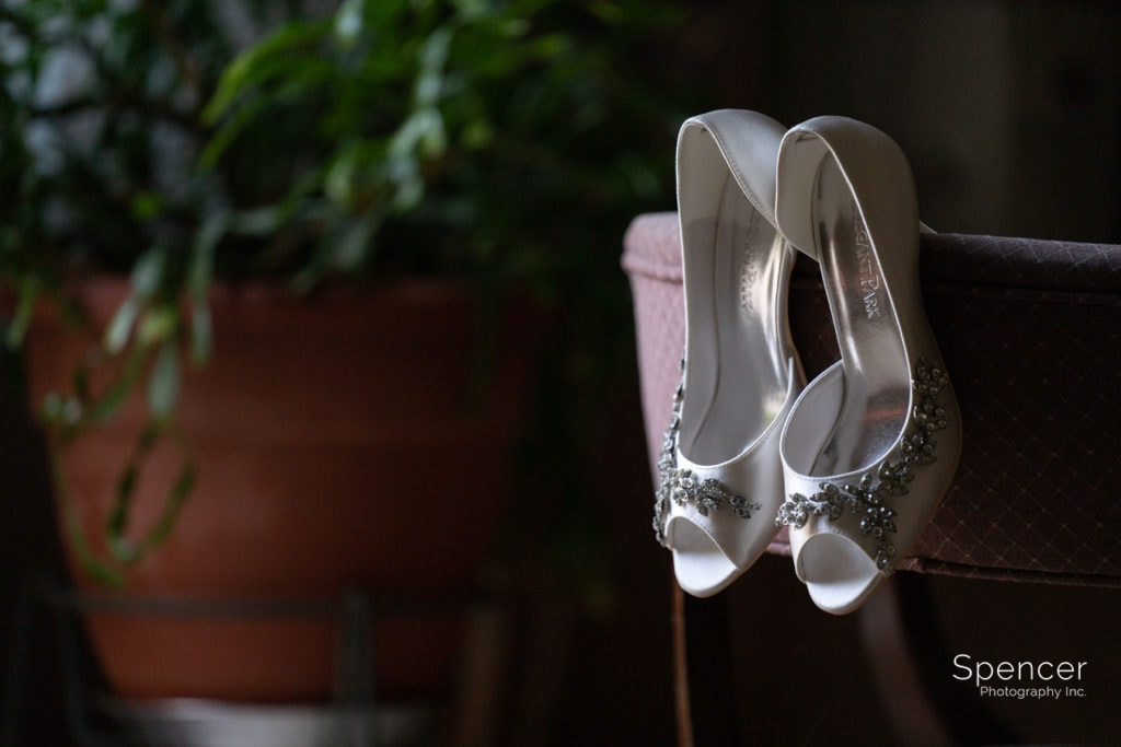 wedding shoes at Olmsted Falls wedding