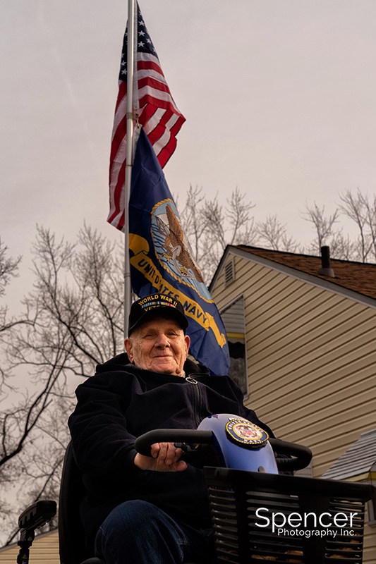 navy veteran after receiving Akron Ohio Proclamation