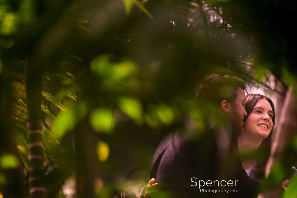 engagement picture at Garfield Park Conservatory