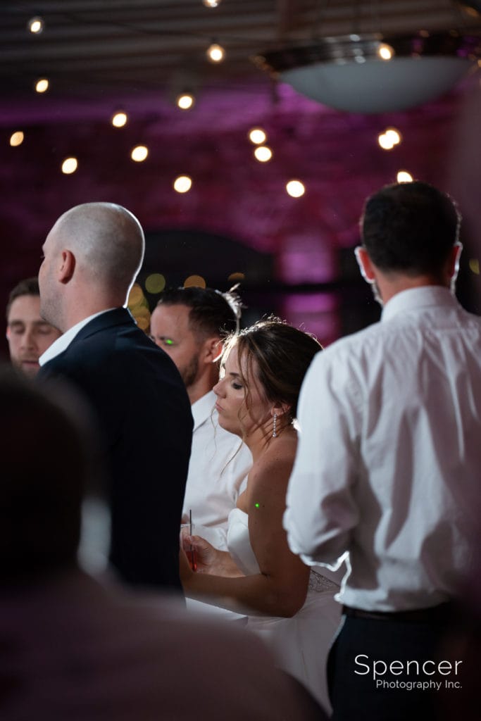 bride dancing at her wedding reception at Great Lakes Brewing