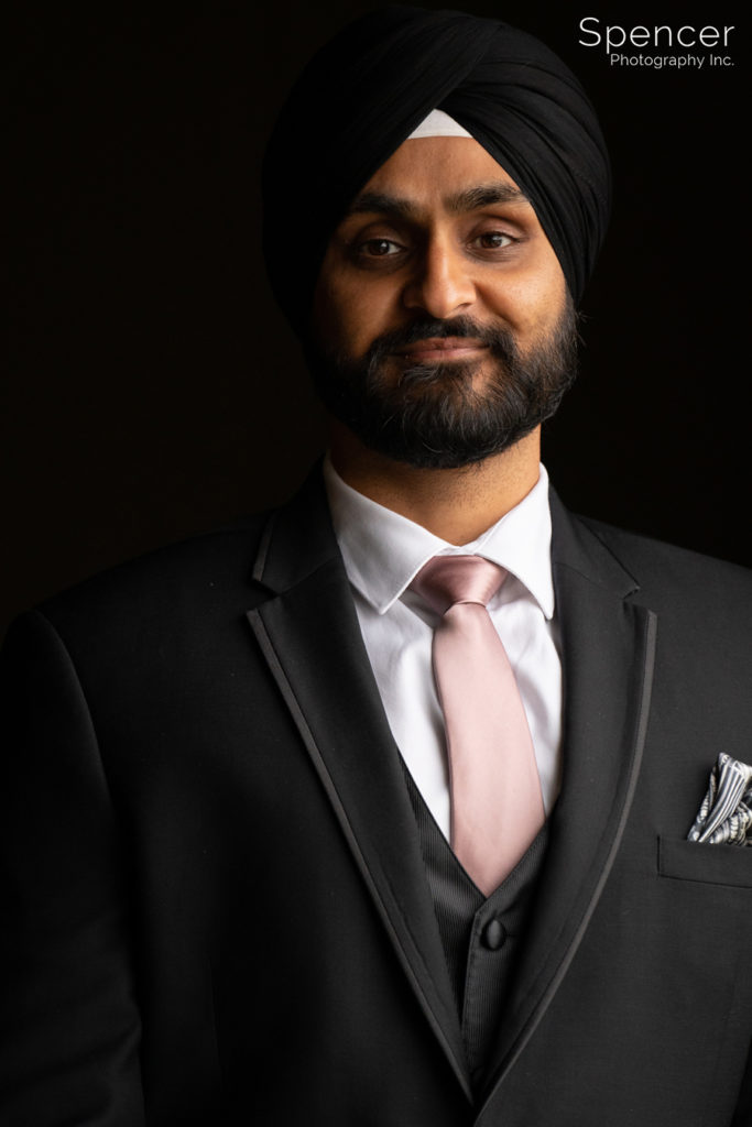 portrait of Sikh groom