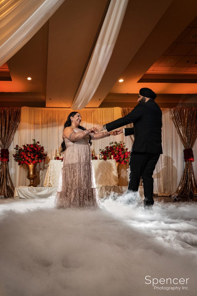 Sikh wedding reception first dance