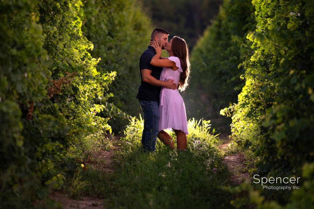 Engagement picture at South River Winery