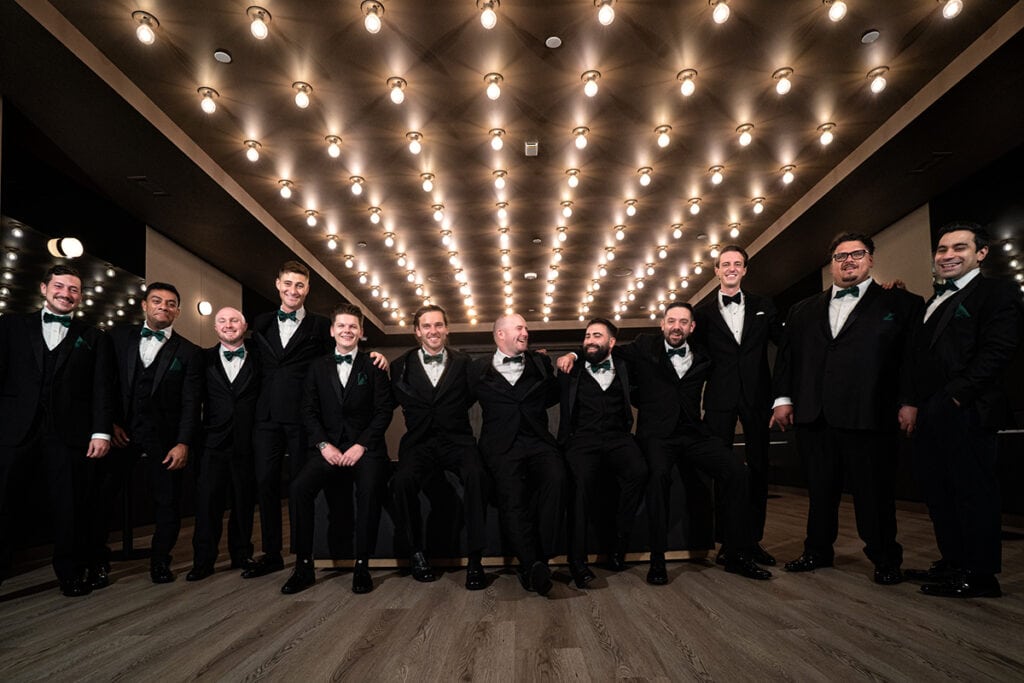 picture of groomsmen before wedding at Truss Cleveland