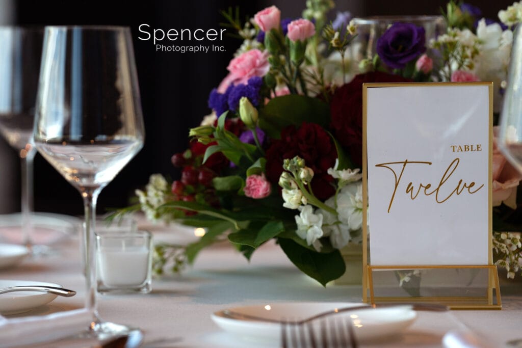 table placard at Truss Reception