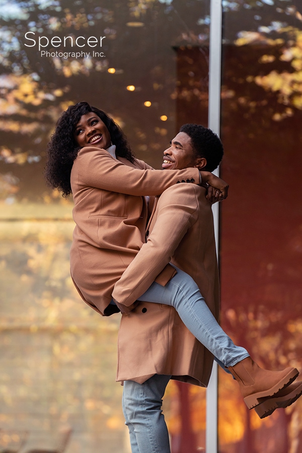 Cleveland museum of Art fall engagement photo