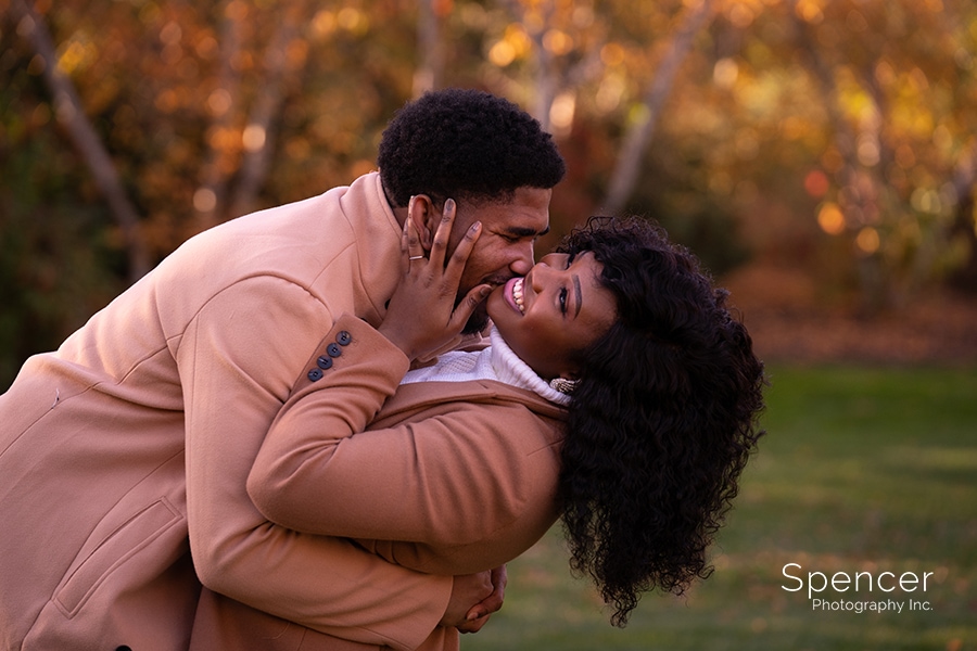 fall engagement picture in Cleveland