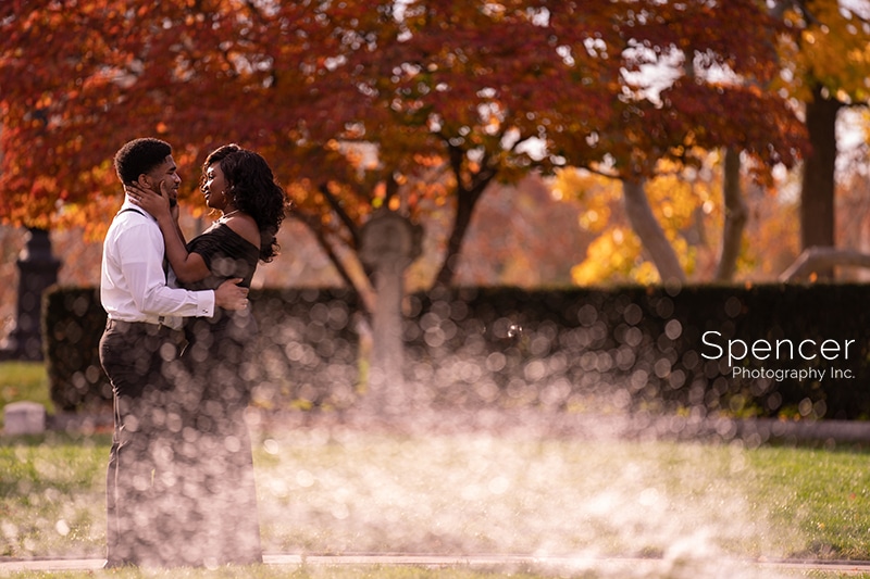 fall engagement pictures at wade oval