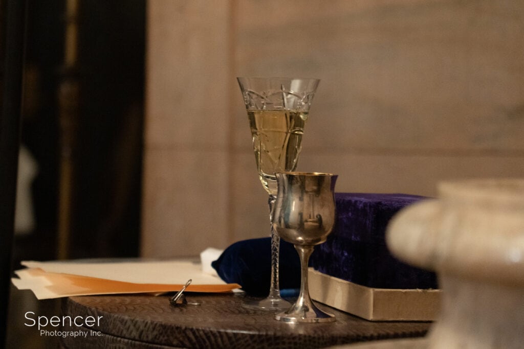 traditional jewish wedding items at Marble Room