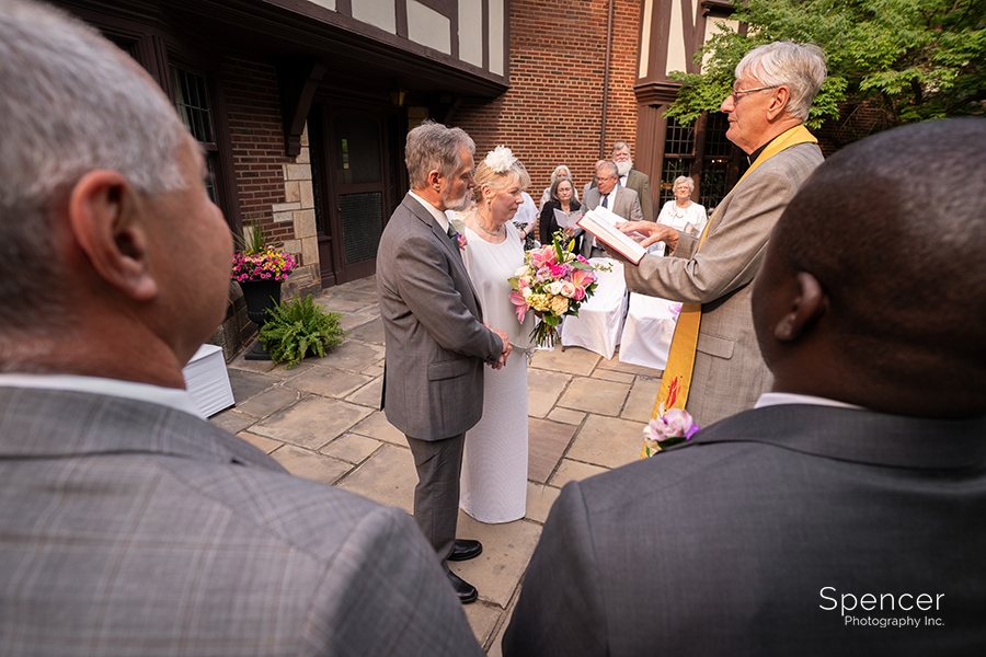 wedding ceremony at O'Neil House