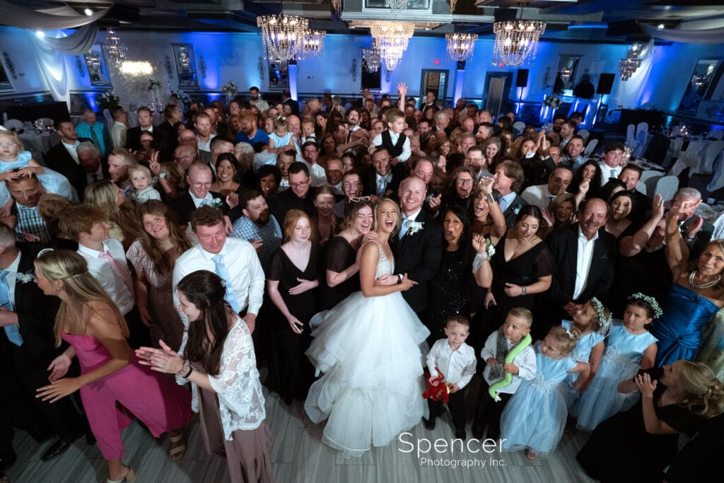 entire wedding guest picture at Guys
