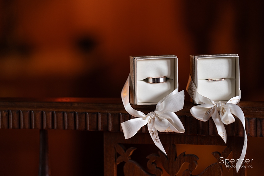 wedding rings at Vrooman Mansion