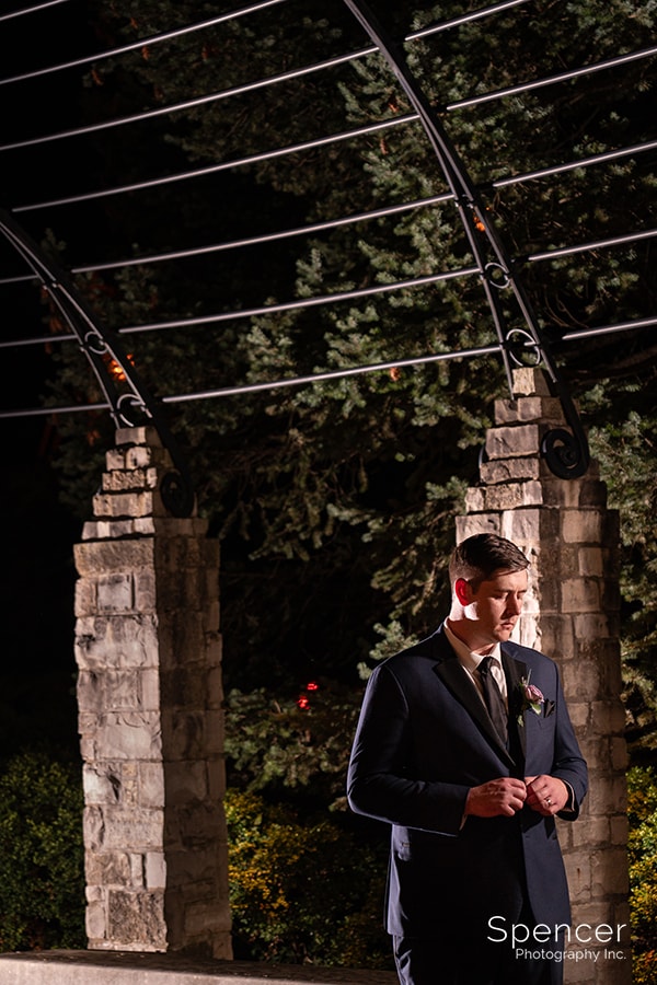 picture of groom at Ewing Manor