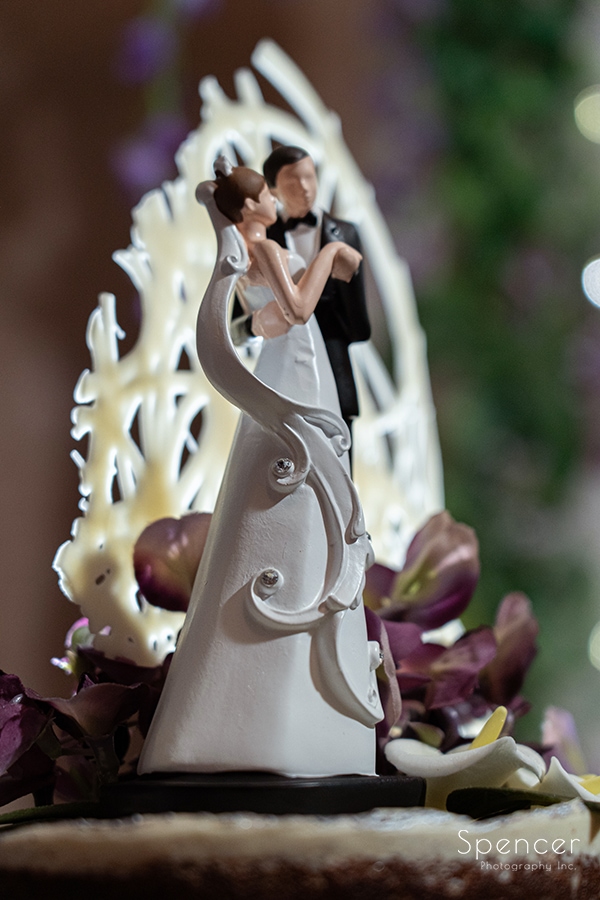 wedding cake topper at Marble Room Cleveland