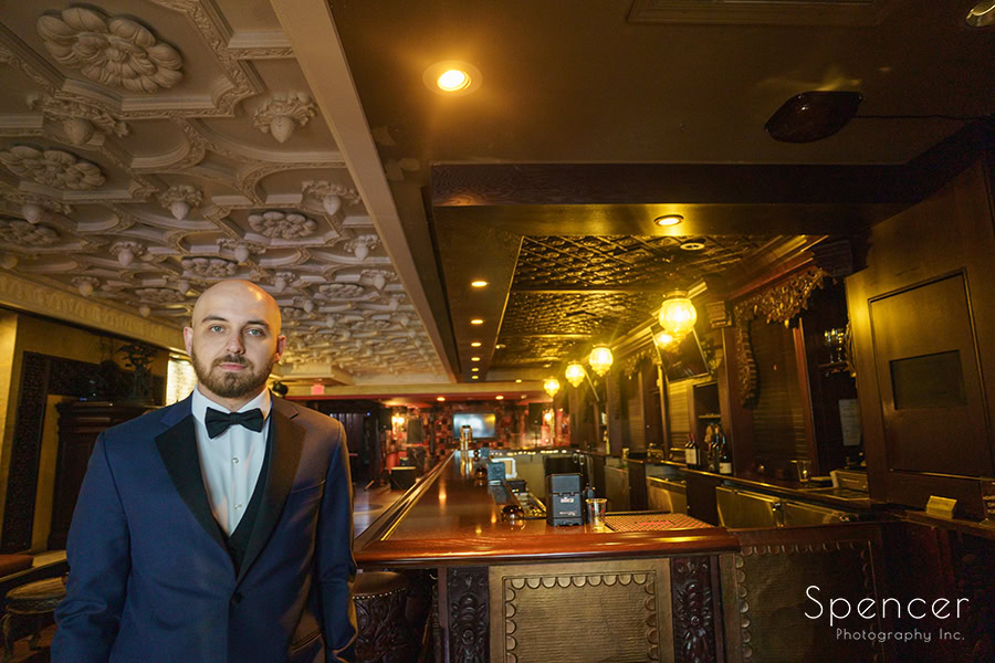 groom in House of Blues Foundation Room